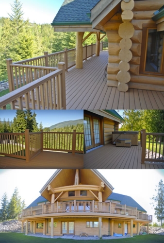 Renovation - New Timber Frame Deck - Salmon Arm