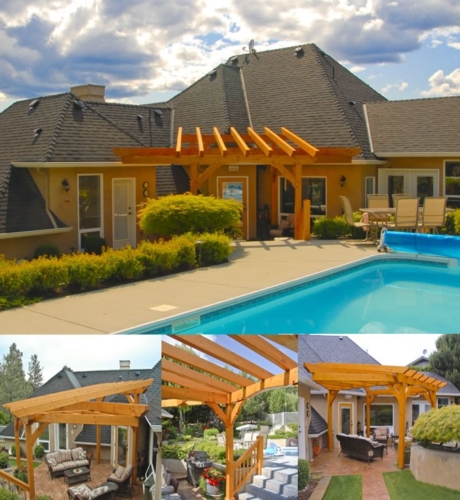 Timber Frame Pergola In Kelowna Bc